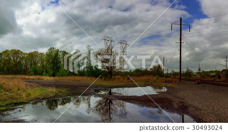 Dark and Dramatic Storm Clouds thunderclouds. 30493024