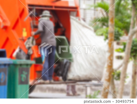 blurred one urban workers municipal recycling blurred one urban workers municipal recycling 30493754