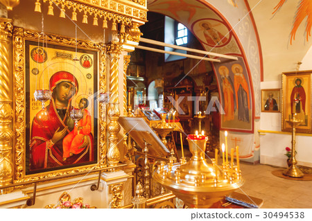 Interior of Orthodox church. Russia 30494538