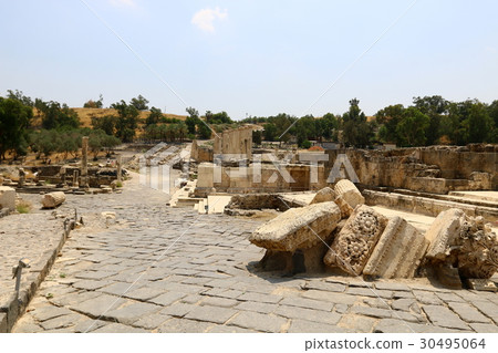 The ancient city of Beit She'an is located in the  30495064