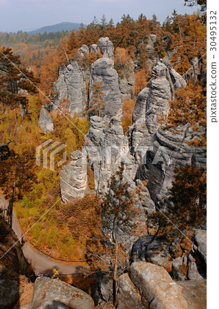 sandstone rocks in czech republic 30495132