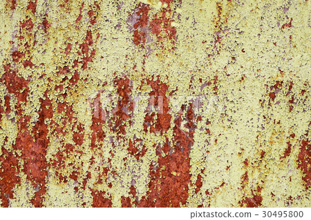 Rusted iron with peeling paint Rusted iron with peeling paint 30495800
