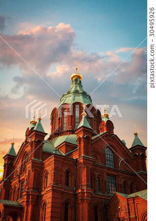 Embankment In Helsinki At Summer Evening, Finland. Embankment In Helsinki At Summer Evening, Finland. 30495926