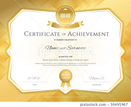 Certificate of achievement template 30495967