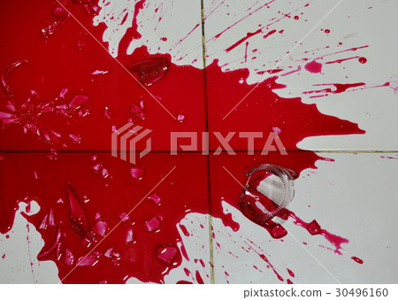 blood splashing on tile floor blood splashing on tile floor 30496160