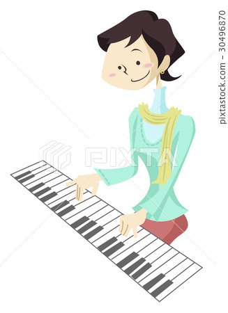 一個女人彈鋼琴 30496870