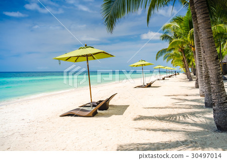 Tropical beach background at Panglao Bohol island Tropical beach background at Panglao Bohol island 30497014