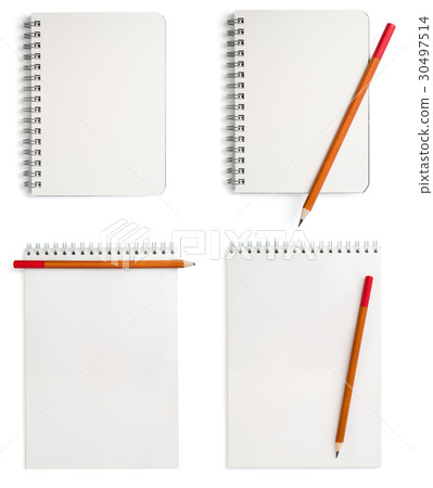 Notepad on white background 30497514