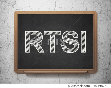 Stock market indexes concept: RTSI on chalkboard Stock market indexes concept: RTSI on chalkboard 30498239