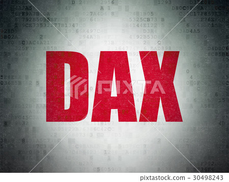 Stock market indexes concept: DAX on Digital Data 30498243
