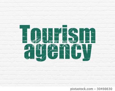 Travel concept: Tourism Agency on wall background 30498630