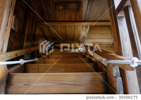 Maruoka castle abrupt staircase Maruoka castle abrupt staircase 30500175