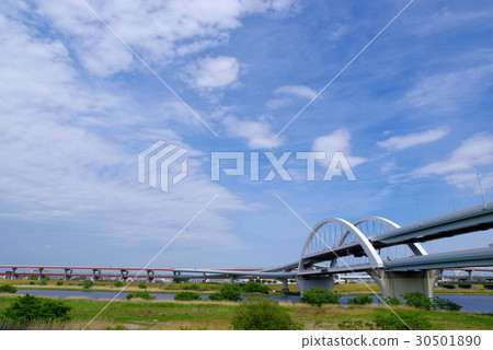Metropolitan Expressway Jiangbei JCT Central Ring Line Five Color Sakura Bridge to Kawaguchi Line From Arakawa Right Bank Upstream to May 2017 Wide Angle Metropolitan Expressway Jiangbei JCT Central Ring Line Five Color Sakura Bridge to Kawaguchi Line From Arakawa Right Bank Upstream to May 2017 Wide Angle 30501890