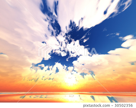 Wind and clouds with the sea Wind and clouds with the sea 30502356