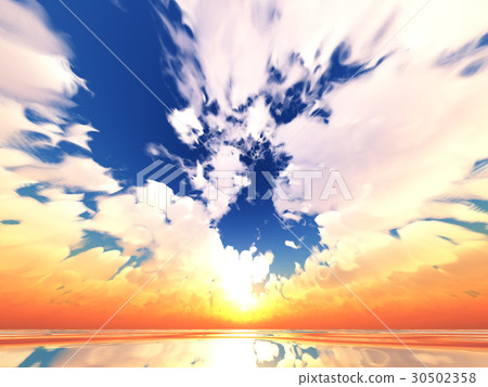 Wind and clouds with the sea Wind and clouds with the sea 30502358