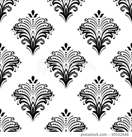 Floral Fine Seamless Vector Pattern Floral Fine Seamless Vector Pattern 30502686