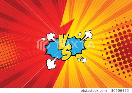 Versus. vs. Fight backgrounds comics style design. 30506523