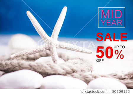 Mid year sale, discount and promotion concept 30509133