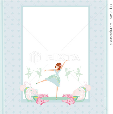 Beautiful ballerina - Abstract card Beautiful ballerina - Abstract card 30509145