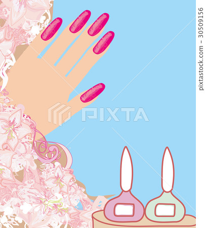 Manicure - abstract card 30509156