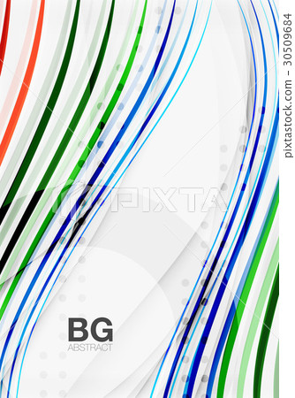 Wave lines abstract background 30509684