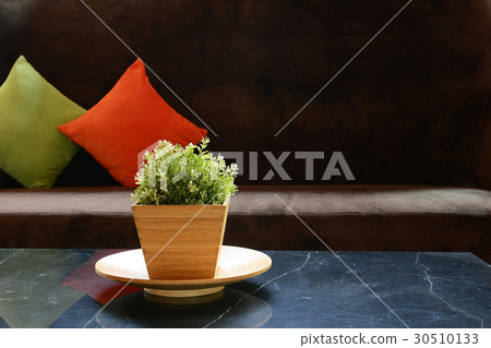 Small artificial  tree on table, modern furniture 30510133