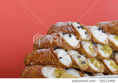 Italian baking sweet dessert Cannoli Sicilian 30512466