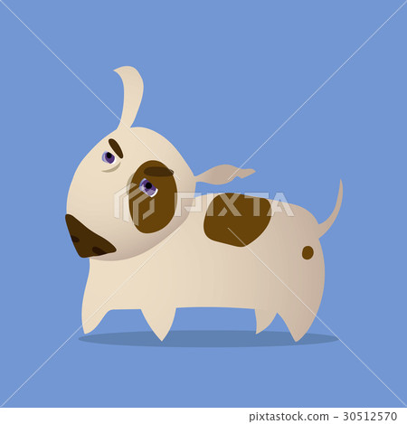 Cartoon Vector Illustration of Bull Terrier Dog 30512570