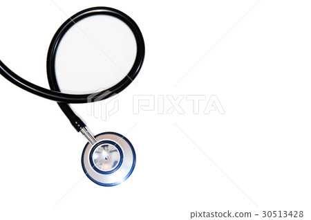 stethoscope on white background. 30513428