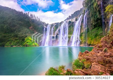 Jiulong waterfall in Luoping, China. 30514027