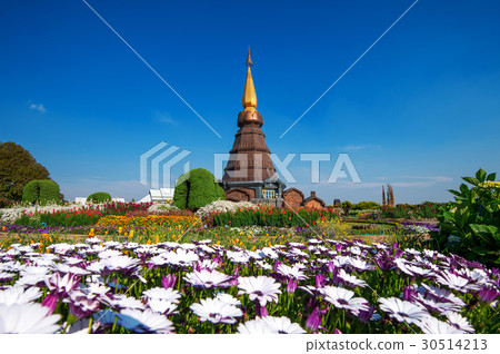 Landmark pagoda in doi Inthanon national park. 30514213