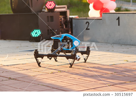 The drone is on the ground The drone is on the ground 30515697