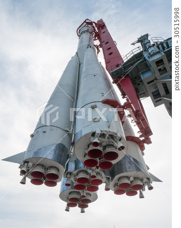 russian space rocket monument from below 30515998