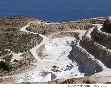 Gypsum quarry, top view 30517372