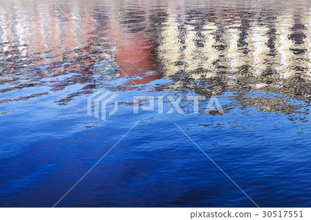 Ripple water with reflections Ripple water with reflections 30517551