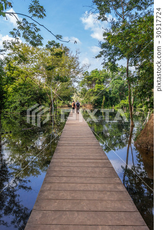 The path towards to Neak Pean temple The path towards to Neak Pean temple 30517724