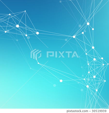 Geometric graphic background molecule and 30519939
