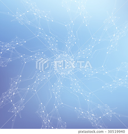 Geometric graphic background molecule and 30519940