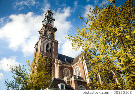 Westerkerk church in Amsterdam, Netherlands 30520168