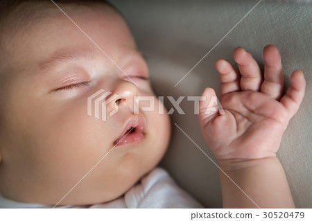 baby boy white t-shirt sleeping baby boy white t-shirt sleeping 30520479