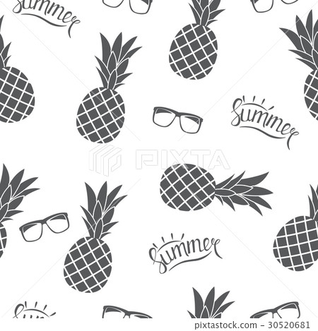 Pineapple Natural Seamless Pattern Background 30520681