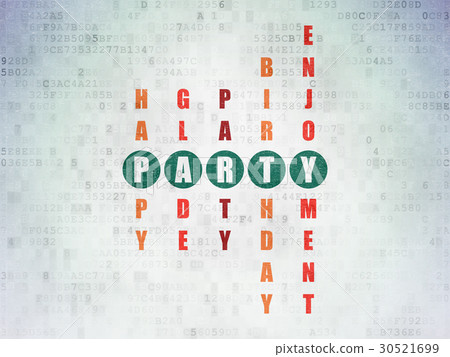 Holiday concept: Party in Crossword Puzzle 30521699