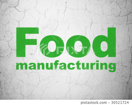 Industry concept: Food Manufacturing on wall 30521724