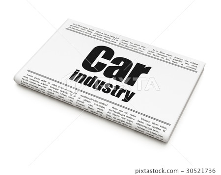 Manufacuring concept: newspaper headline Car 30521736
