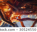 bright orange rope strangely intertwined 30524550