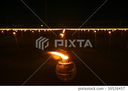 Closeup candle to pay respect to lord buddha Closeup candle to pay respect to lord buddha 30526457
