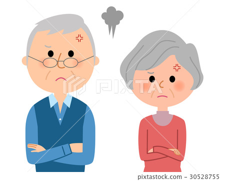 年長夫婦生氣 年長夫婦生氣 30528755