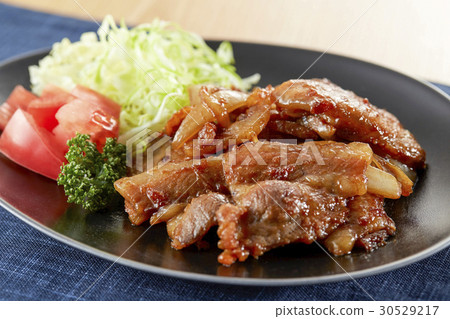 Grilled pork with ginger Grilled pork with ginger 30529217