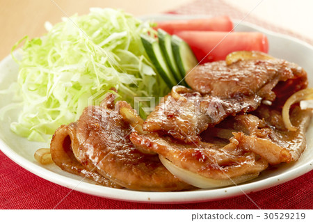 Grilled pork with ginger 30529219