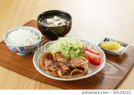 Pork ginger set grilled meal 30529223